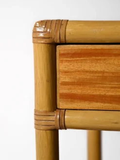 Tables de chevet vintage en bambou