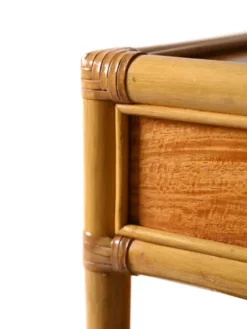 Tables de chevet vintage en bambou