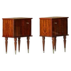 Tables de chevet vintage, ensemble de 2, Italie années 1970