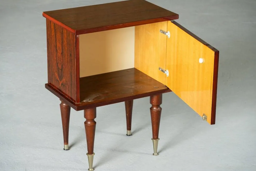 Tables de chevet vintage, ensemble de 2, Italie années 1970