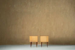Tables de chevet vintage, ensemble de 2, Italie années 1970