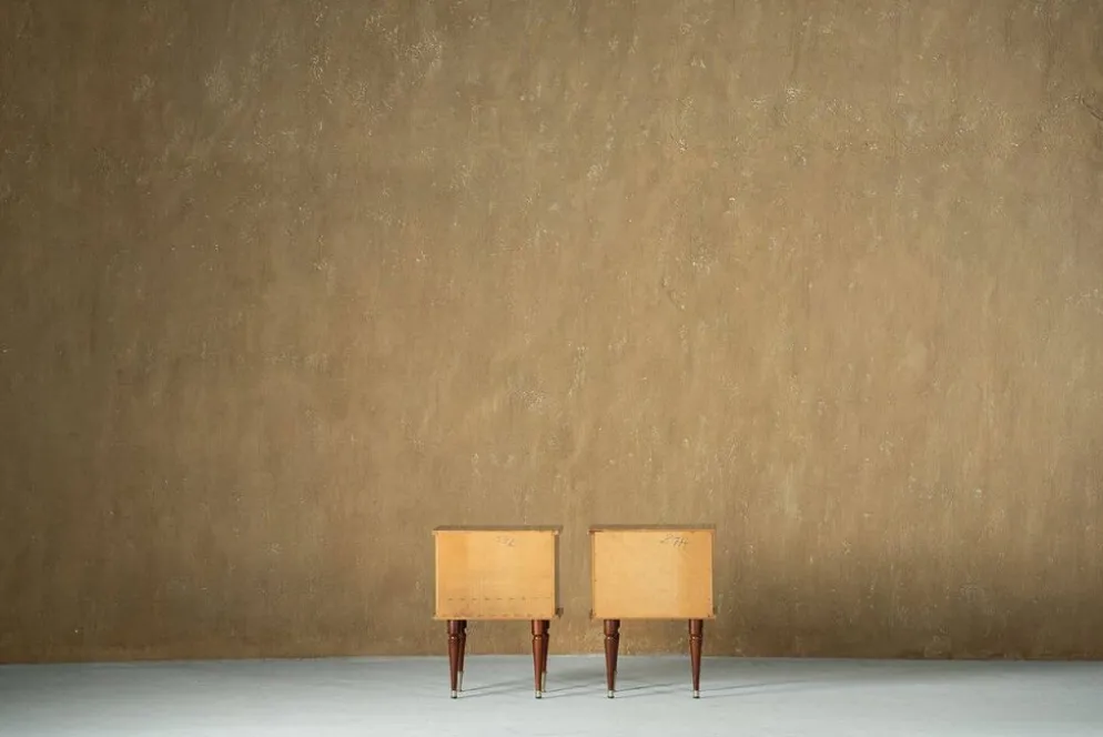 Tables de chevet vintage, ensemble de 2, Italie années 1970