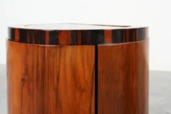 Tables de nuit Art Déco en noyer et marbre, Italie années 1920
