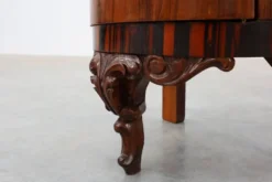 Tables de nuit Art Déco en noyer et marbre, Italie années 1920