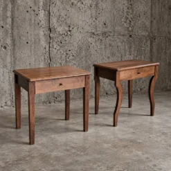 2 tables de nuit assorties / tables d'appoint / années 1980