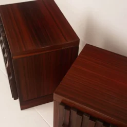 Tables de nuit en bois de padouk Gaetano Frigerio du milieu du siècle par Frigerio