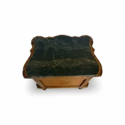 Tables de nuit serpentine en noyer Art déco, années 1920