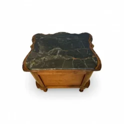 Tables de nuit serpentine en noyer Art déco, années 1920