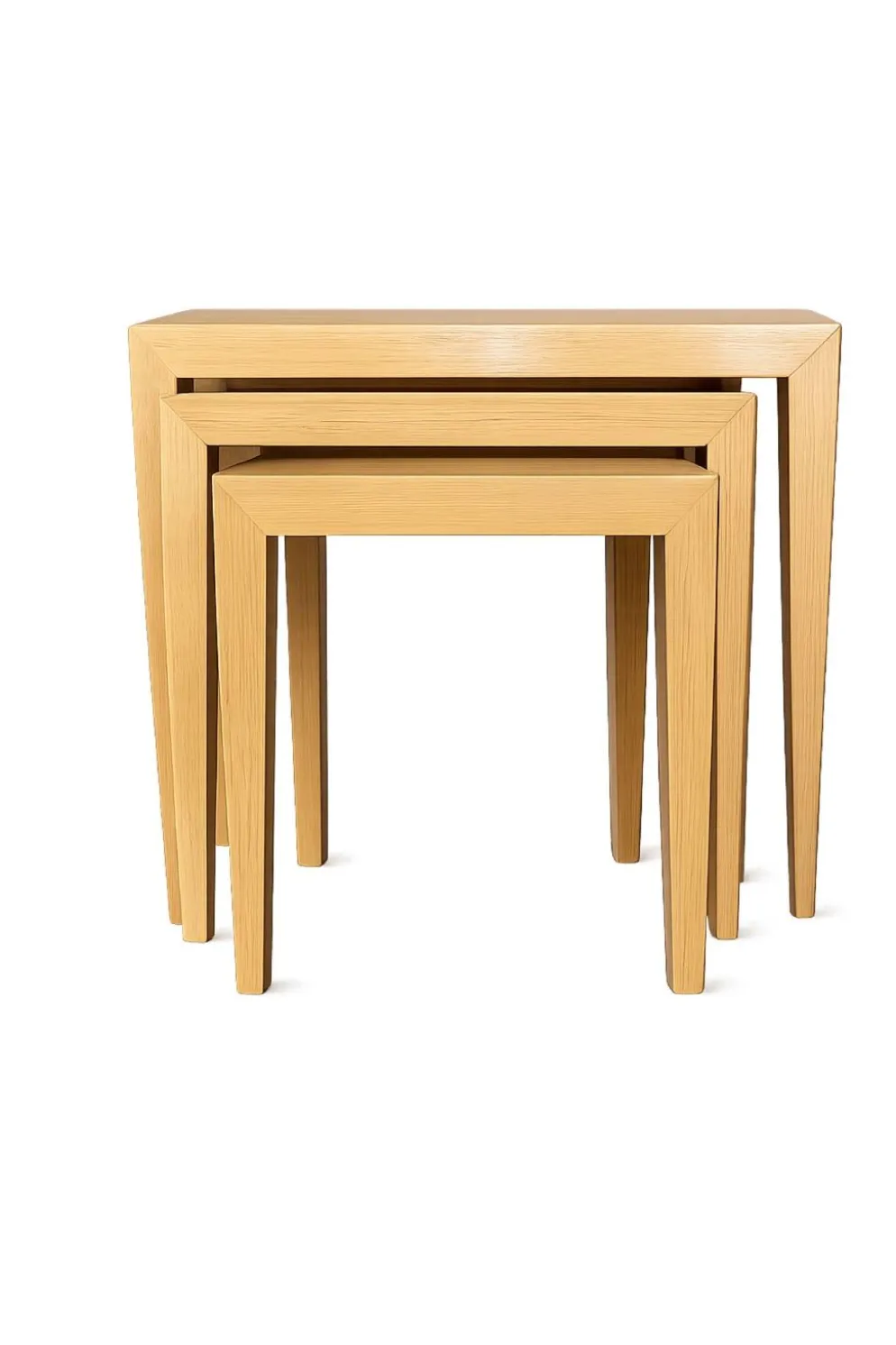 Tables emboîtées en chêne par Severin Hansen