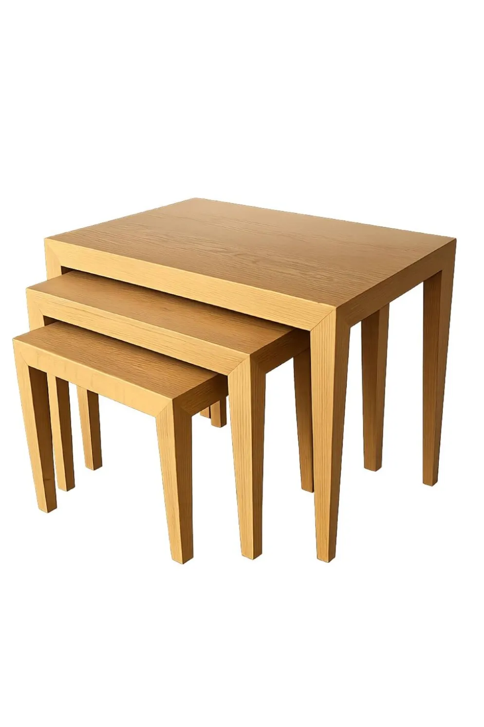 Tables emboîtées en chêne par Severin Hansen