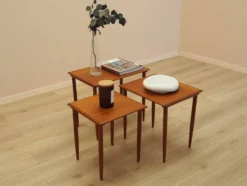 Tables en teck, design danois, années 1970, fabriqué au Danemark