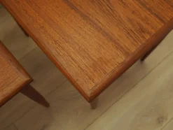 Tables en teck, design danois, années 1970, fabriqué au Danemark