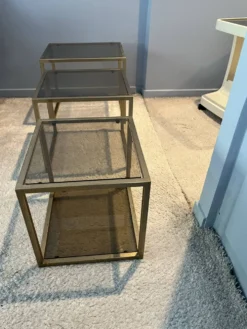3 tables gigogne dans le goût de Jansen