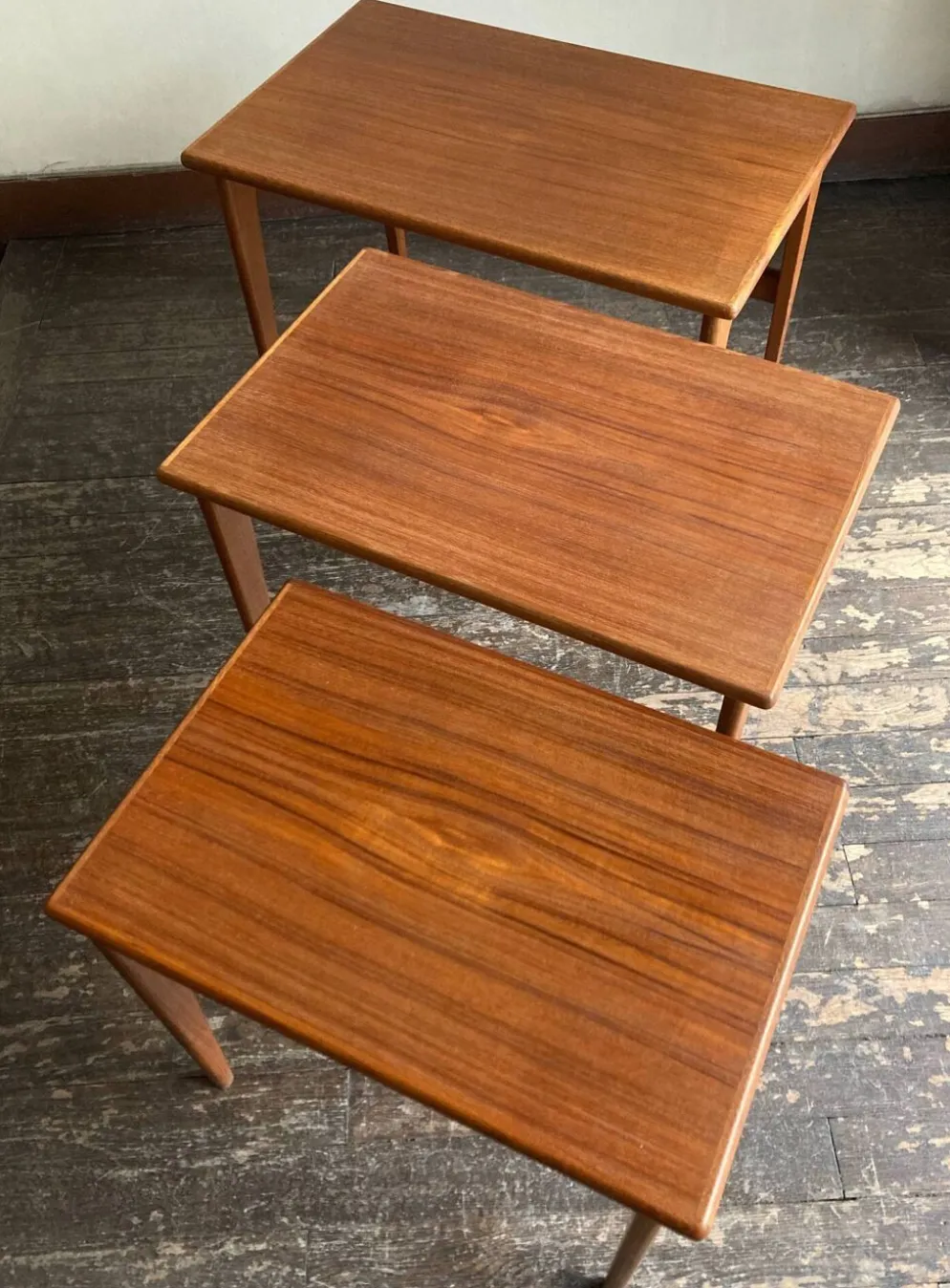 Tables gigogne de Kai Kristiansen édité par VM Denmark 1950