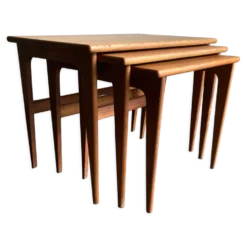 Tables gigogne de Kai Kristiansen édité par VM Denmark 1950