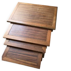 tables gigognes acajou