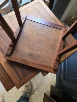 tables gigognes acajou