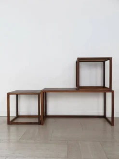 Tables gigognes attribuées à Aksel Kjesgaard, Danemark, années 1960, ensemble de 3.
