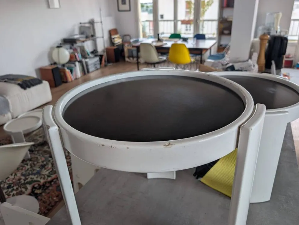 4 tables gigognes Cassina 780 Gianfranco Frattini, années 1960