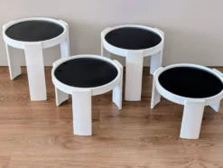 4 tables gigognes Cassina 780 Gianfranco Frattini, années 1960