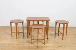 Tables gigognes danoises des années 50 par Poul Hundevad pour Novy Domov, Tchécoslovaquie, années 1960, ensemble de 5.