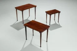 3 tables gigognes danoises en palissandre, Danemark, 1960
