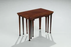 3 tables gigognes danoises en palissandre, Danemark, 1960