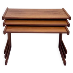 Tables gigognes danoises vintage en teck