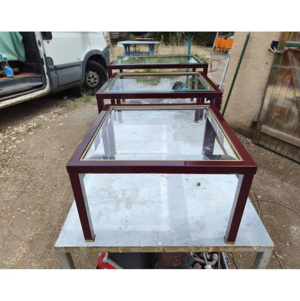 3 tables gigognes design des années 70/80