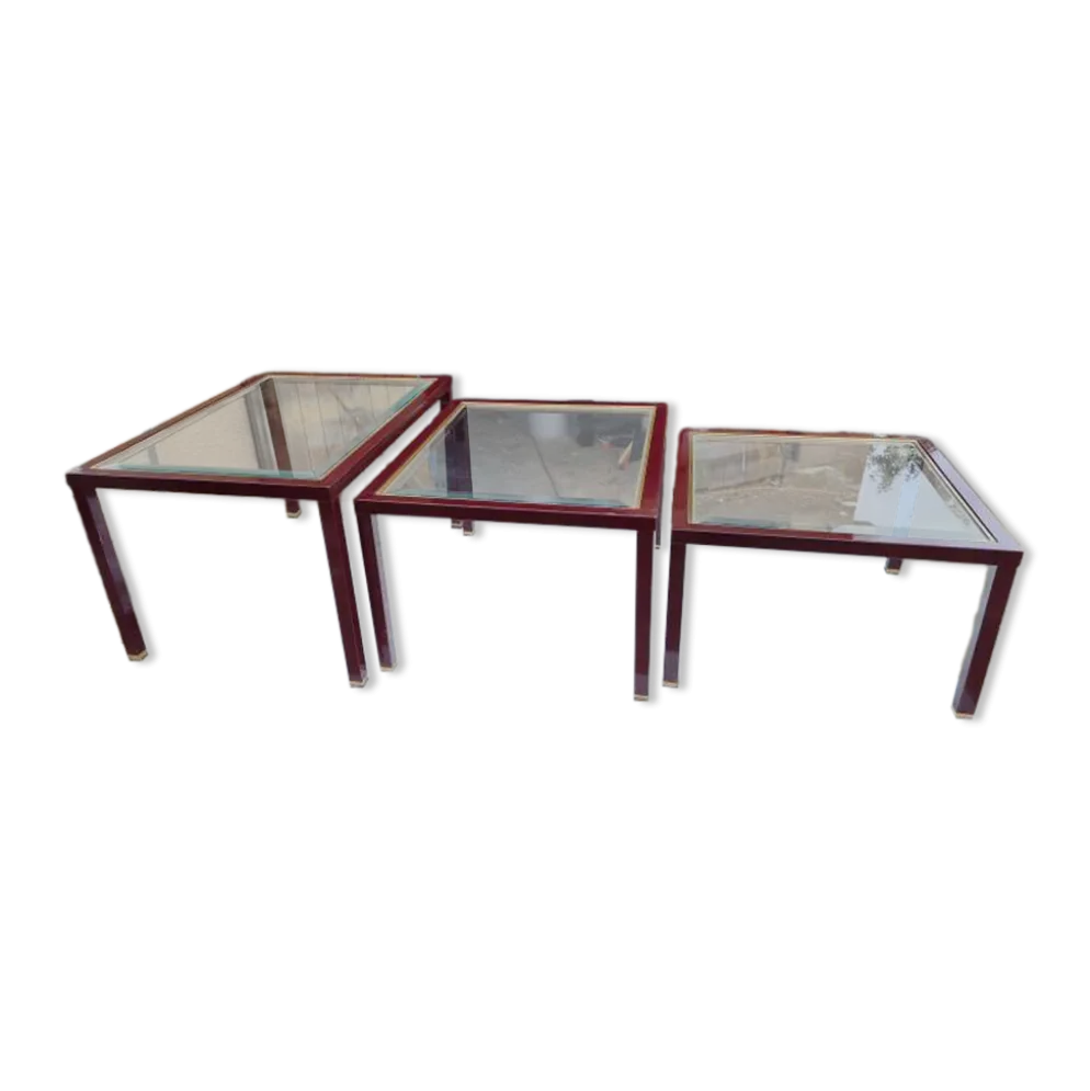 3 tables gigognes design des années 70/80