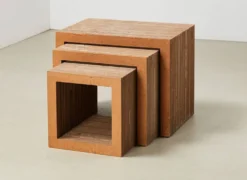 Tables gigognes 'Easy Edges' de Frank O. Gehry pour Vitra 1972