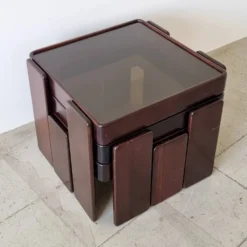 Tables gigognes empilables Gianfranco Frattini pour Cassina (lot de 3)