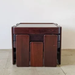 Tables gigognes empilables Gianfranco Frattini pour Cassina (lot de 3)