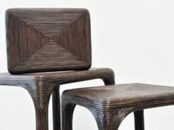 Tables gigognes en bambou, 1970