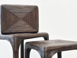 Tables gigognes en bambou, 1970