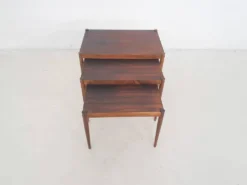 Tables gigognes en bois du milieu du siècle, Pays-Bas, années 1950