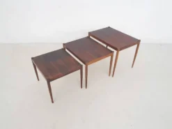 Tables gigognes en bois du milieu du siècle, Pays-Bas, années 1950