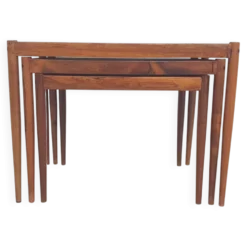 Tables gigognes en bois du milieu du siècle, Pays-Bas, années 1950