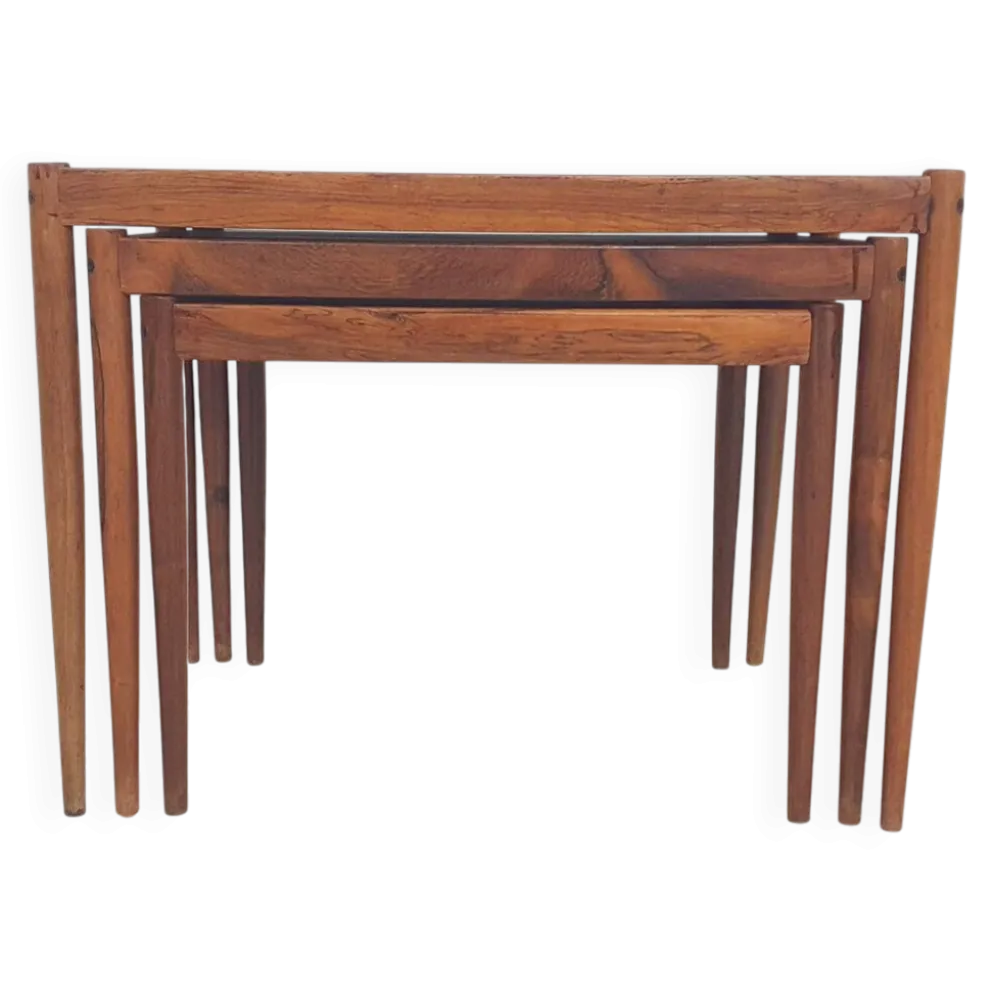 Tables gigognes en bois du milieu du siècle, Pays-Bas, années 1950