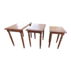 3 tables gigognes en chêne