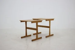 Tables gigognes en chêne des années 1960 Danemark