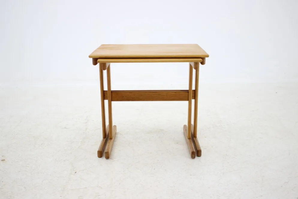 Tables gigognes en chêne des années 1960 Danemark