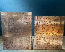 Tables gigognes en cuivre par Herbert Hirche pour Rosenthal, Allemagne, années 1970