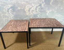 Tables gigognes en cuivre par Herbert Hirche pour Rosenthal, Allemagne, années 1970