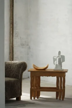 Tables gigognes en Oak, fabriquées par un ébéniste danois, modernité du milieu du siècle dernier, années 1960