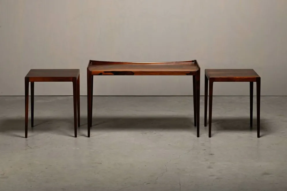 Tables gigognes en palissandre Kurt Østervig modèle 223 pour Jason Møbler, Danemark