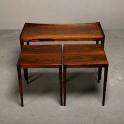 Tables gigognes en palissandre Kurt Østervig modèle 223 pour Jason Møbler, Danemark