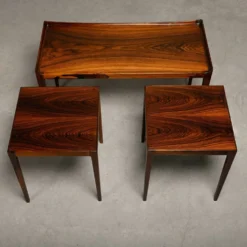 Tables gigognes en palissandre Kurt Østervig modèle 223 pour Jason Møbler, Danemark