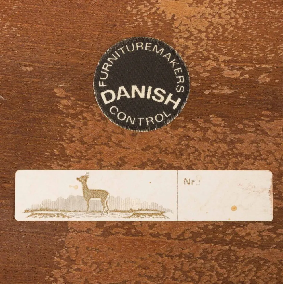Tables gigognes en palissandre Severin Hansen, Haslev, Danemark, années 1960. Lot de 3