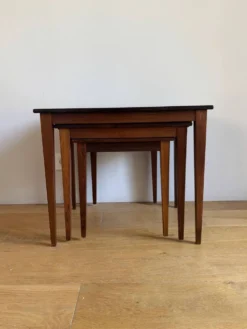 3 tables gigognes en palissandre - Danemark années 60